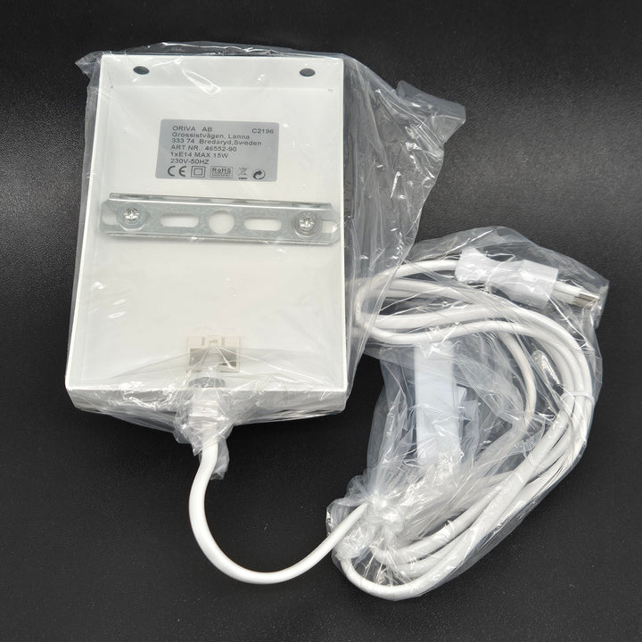 Vit E14 Max 15W Vägglampa Ny - Homy Secondhand Online