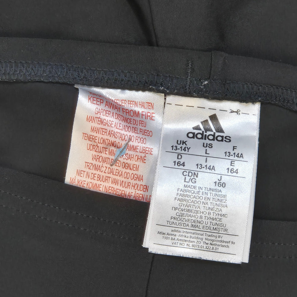 Adidas Badbyxor med Vita Sidostrecket - Homy Secondhand Online
