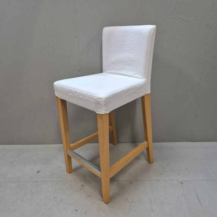 Elegant Henriksdal-stol IKEA trä tyg