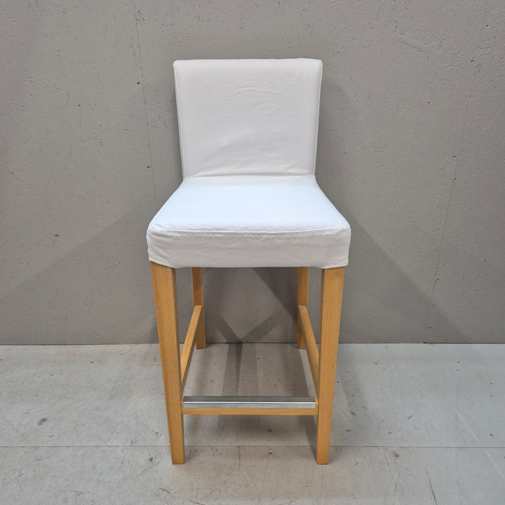 Elegant Henriksdal-stol IKEA trä tyg