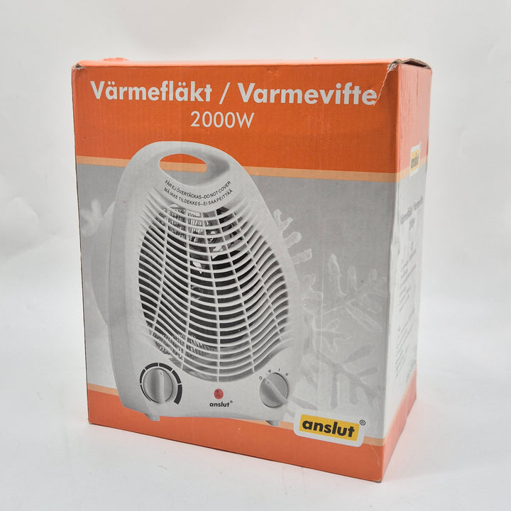 Anslut Värmefläkt 2000W med Termostat