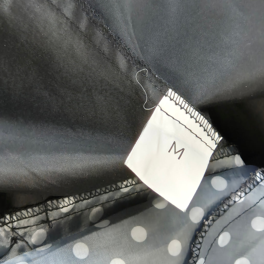 Elegant svart damtrenchcoat i syntetfiber, M