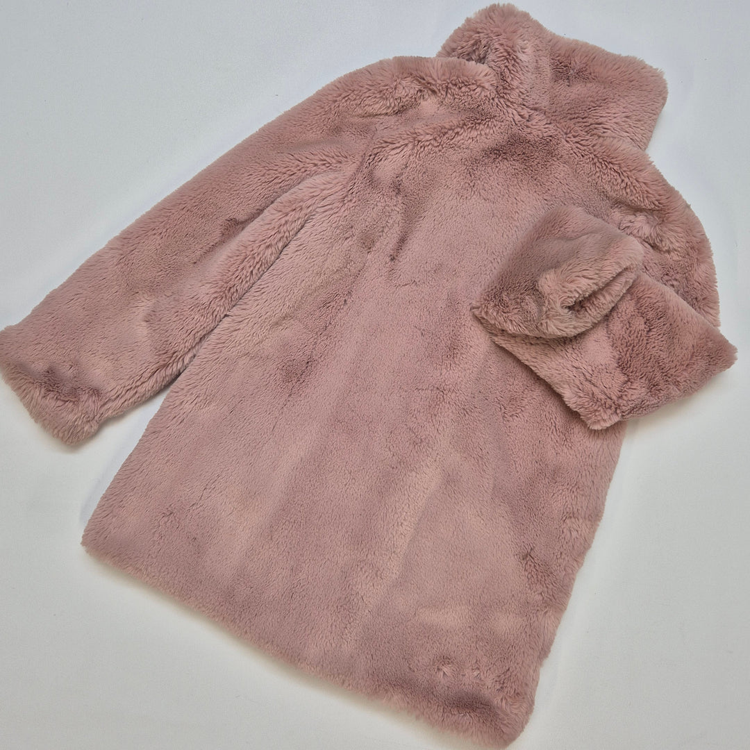 Mysig rosa pälsjacka från H&M barn storlek 140