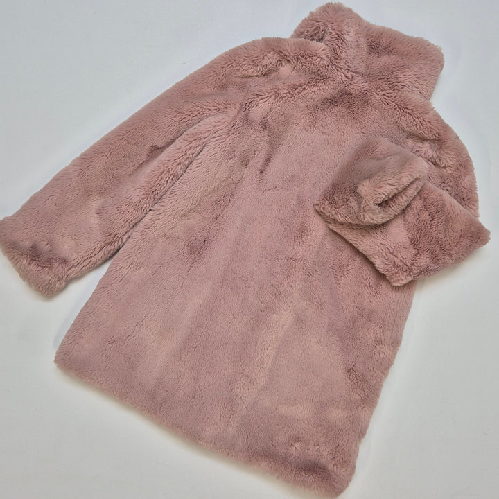 Mysig rosa pälsjacka från H&M barn storlek 140