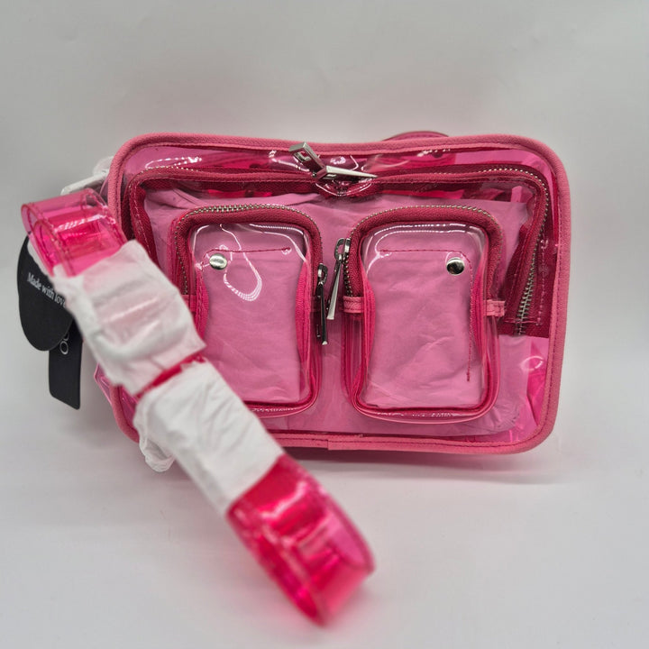 Rosa NUNOO väska med genomskinlig design - Homy Secondhand Online
