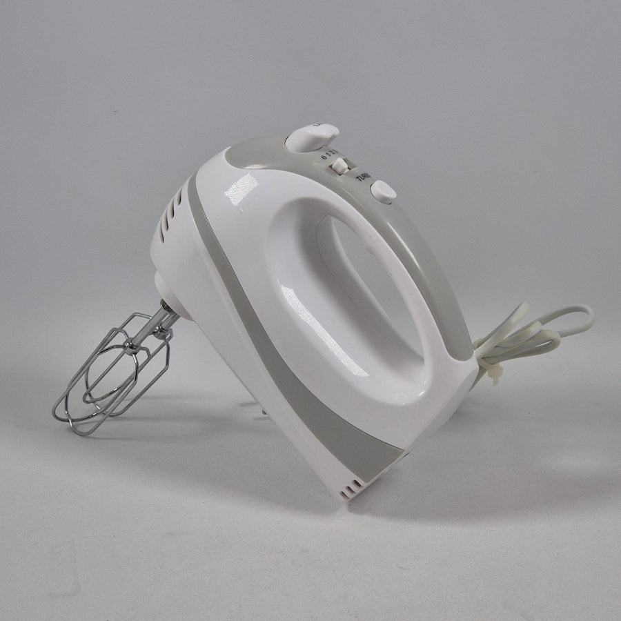 Vit elektrisk handmixer med flera hastigheter - Homy Secondhand Online