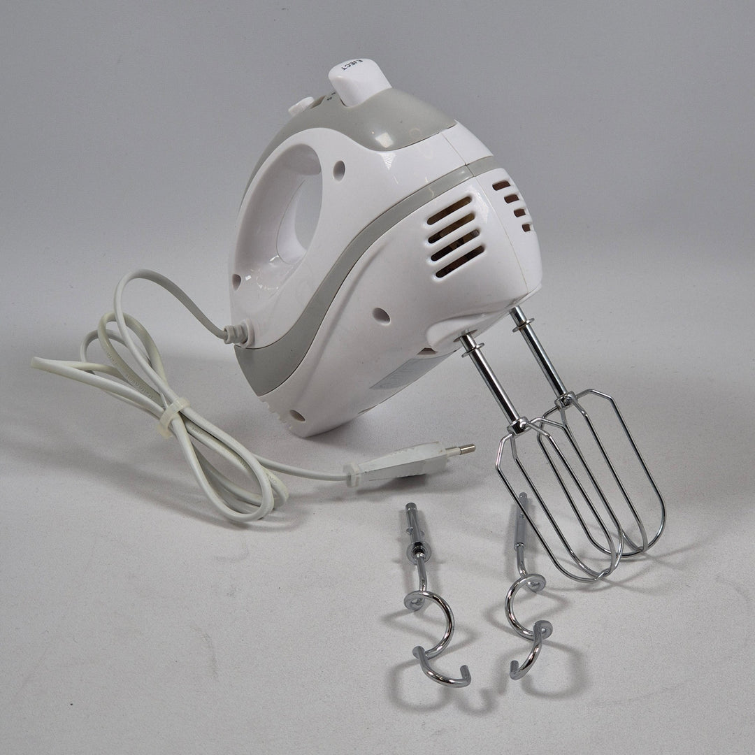 Vit elektrisk handmixer med flera hastigheter - Homy Secondhand Online