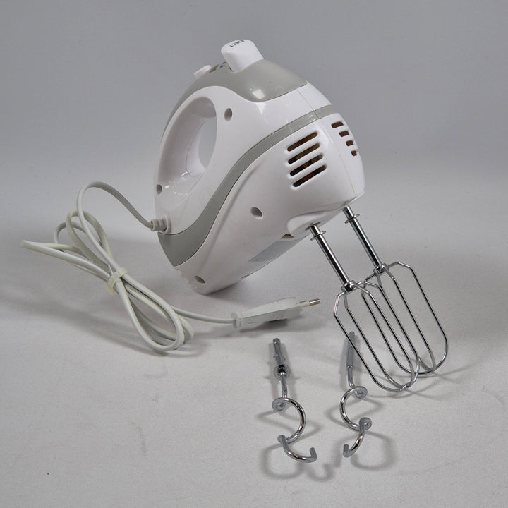 Vit elektrisk handmixer med flera hastigheter - Homy Secondhand Online