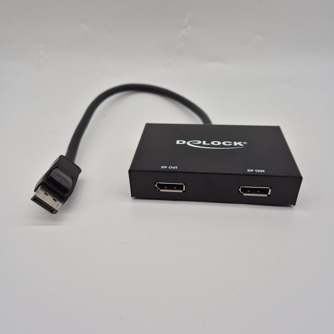Delock DisplayPort Splitter med Dubbla Utgångar - Homy Secondhand Online