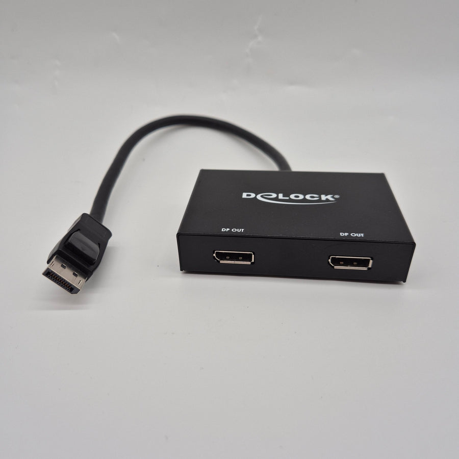Delock DisplayPort Splitter med Dubbla Utgångar - Homy Secondhand Online