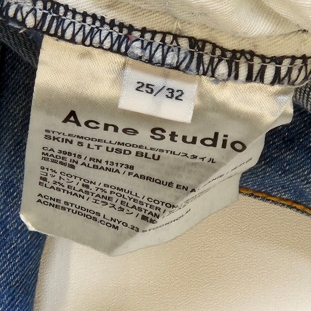 Acne Studios Blåa Skinny Jeans Kvinnor - Homy Secondhand Online