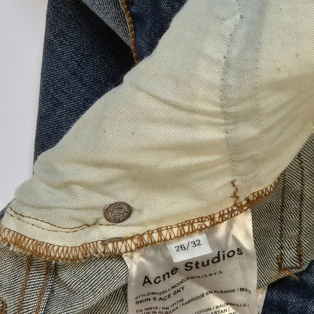 Acne Studios Blåa Slim Fit Jeans - Homy Secondhand Online