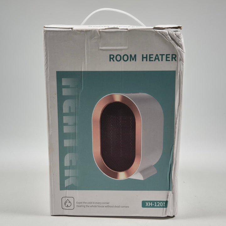 Elegant Värmefläkt i Grått och Koppar Finish - Homy Secondhand Online