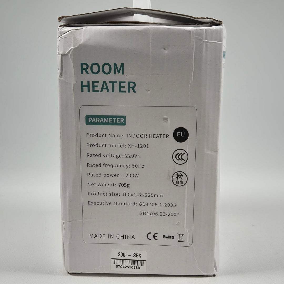 Elegant Värmefläkt i Grått och Koppar Finish - Homy Secondhand Online