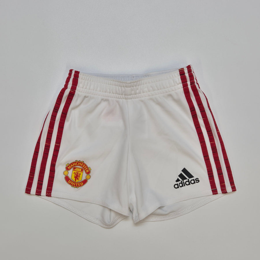 Adidas Manchester United Vit Fotbollsshorts - Homy Secondhand Online