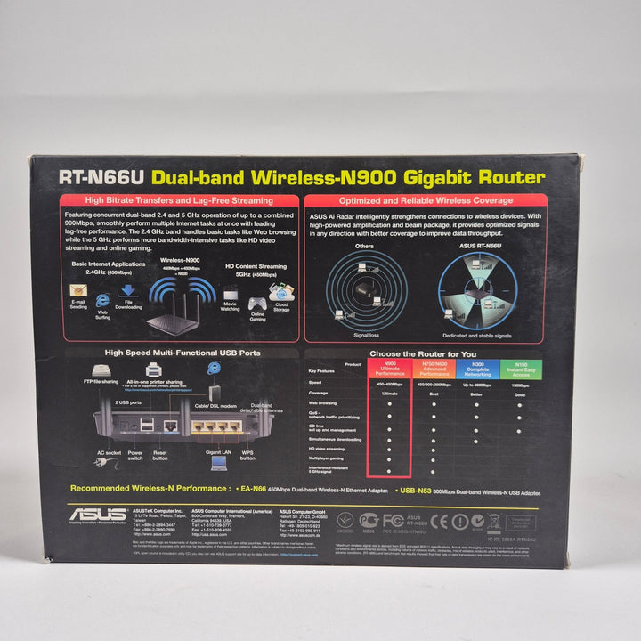 ASUS Dual - band Wireless - N900 Gigabit Router - Homy Secondhand Online