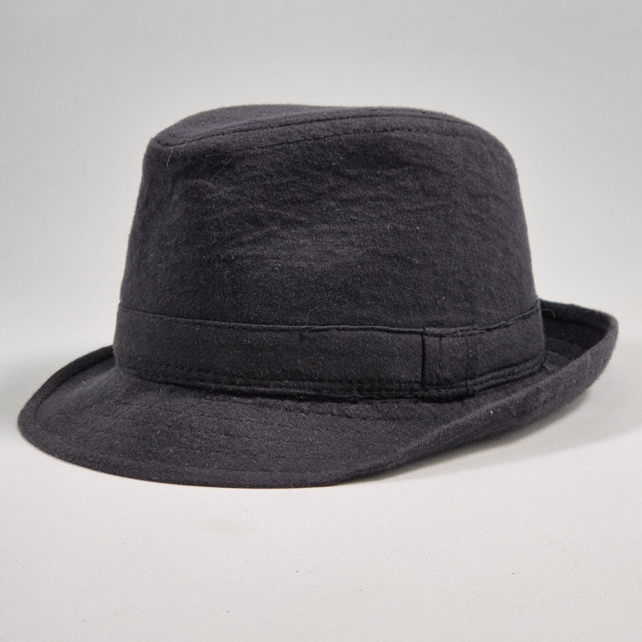 Svart Fedora Hatt i Ull - Homy Secondhand Online