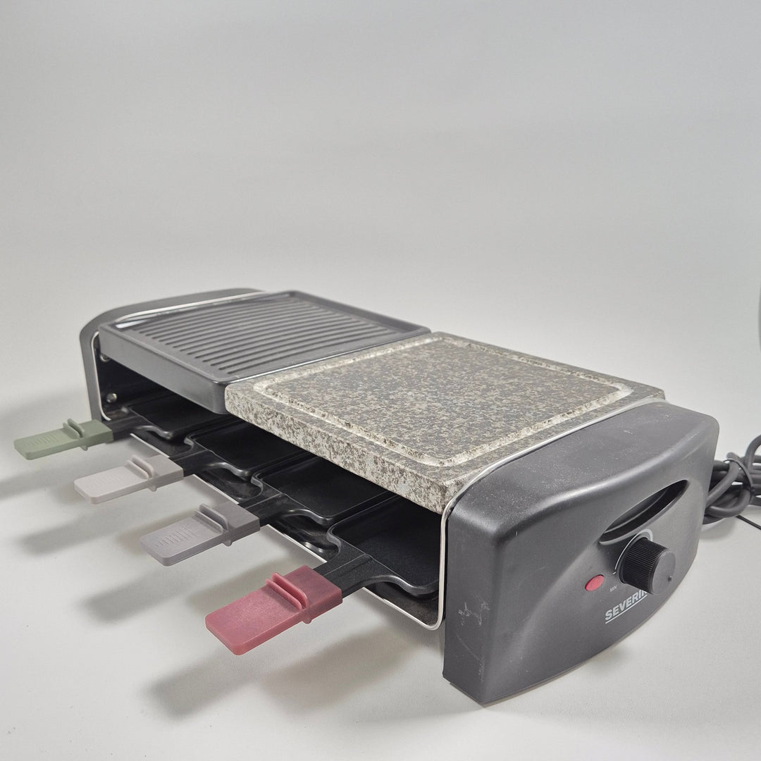 Multifunktionell Raclette Grill med Stenplatta - Homy Secondhand Online