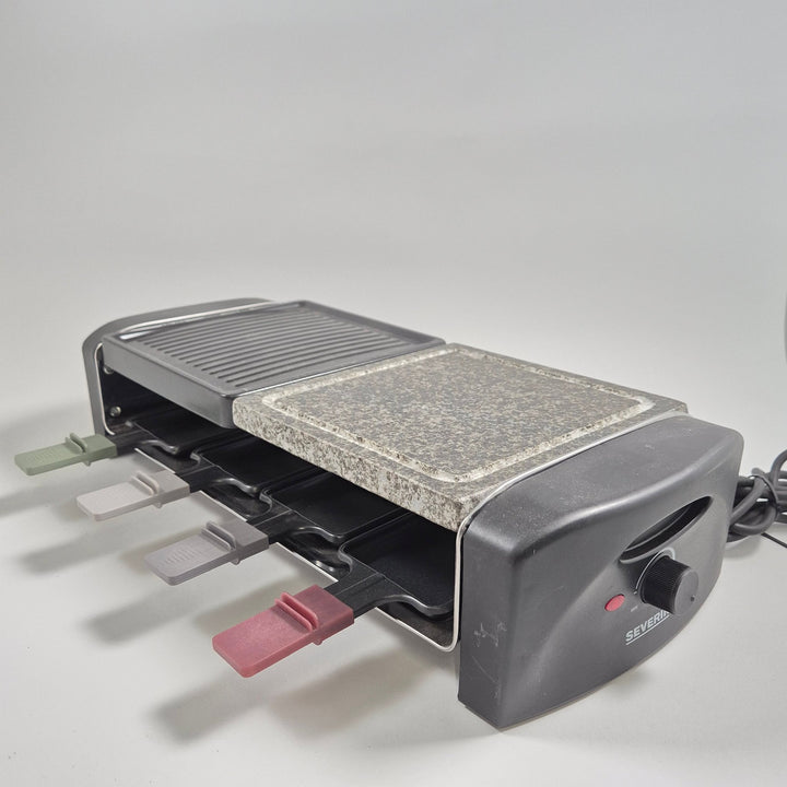 Multifunktionell Raclette Grill med Stenplatta - Homy Secondhand Online