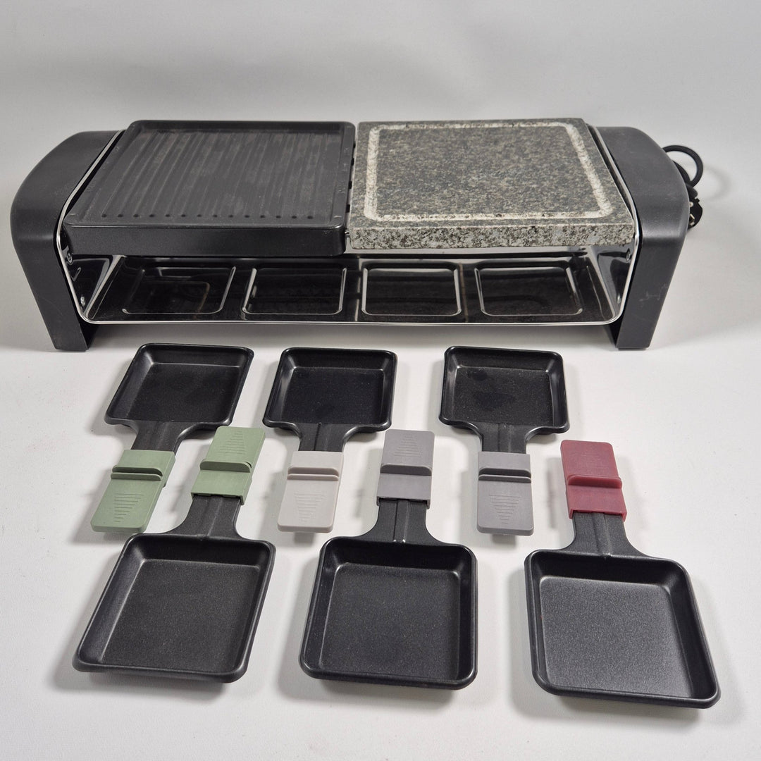 Multifunktionell Raclette Grill med Stenplatta - Homy Secondhand Online