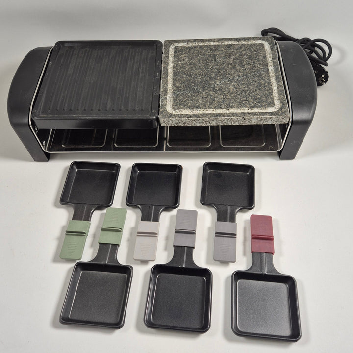 Multifunktionell Raclette Grill med Stenplatta - Homy Secondhand Online