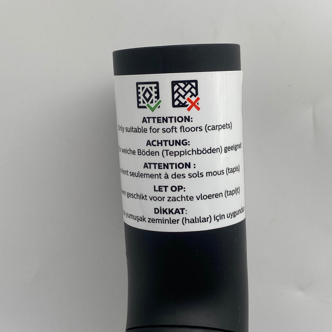 Philips dammsugarhuvud i plast och metall