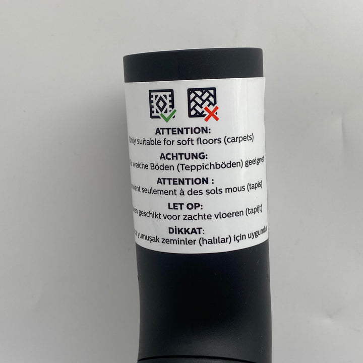 Philips dammsugarhuvud i plast och metall