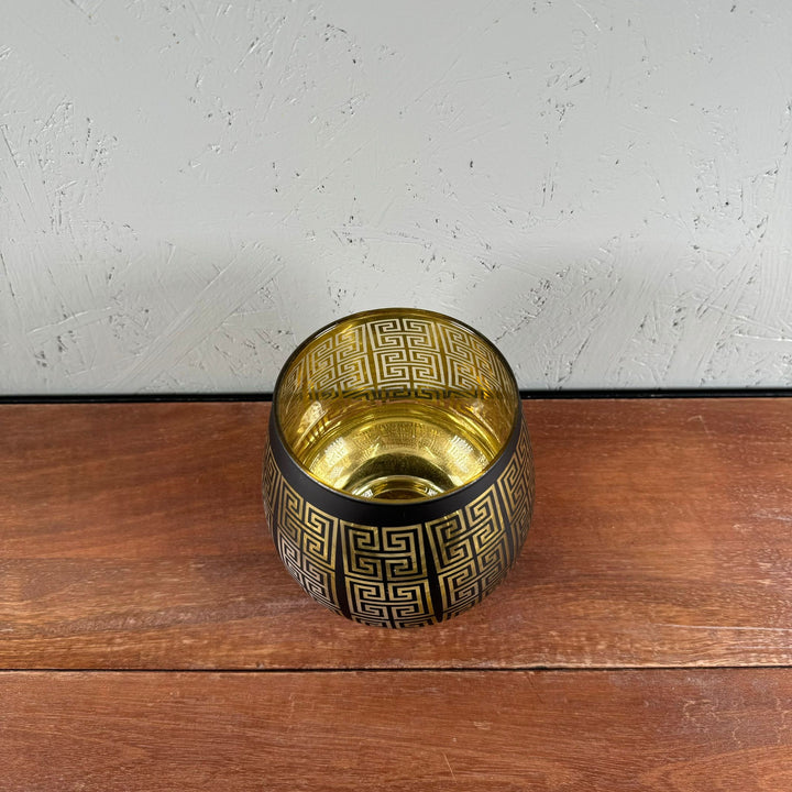 Dekorativ Guld-Inläggad Vas