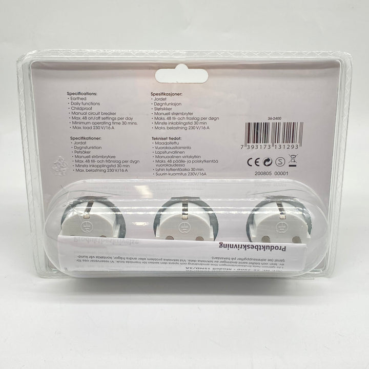 GAO 3-pack Mini Time Switch Nytt