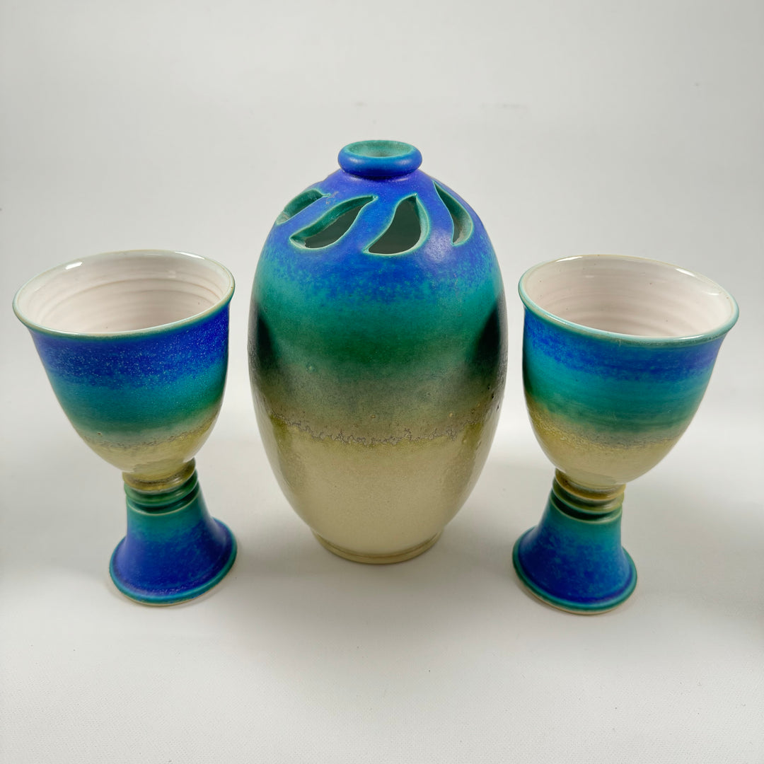 Handgjord Keramik Sake Set