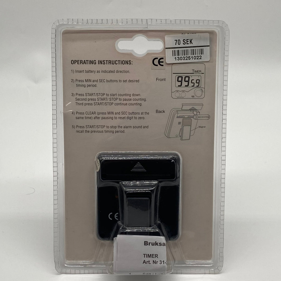 Stort siffer nedräkningstimer med larm - Homy Secondhand Online