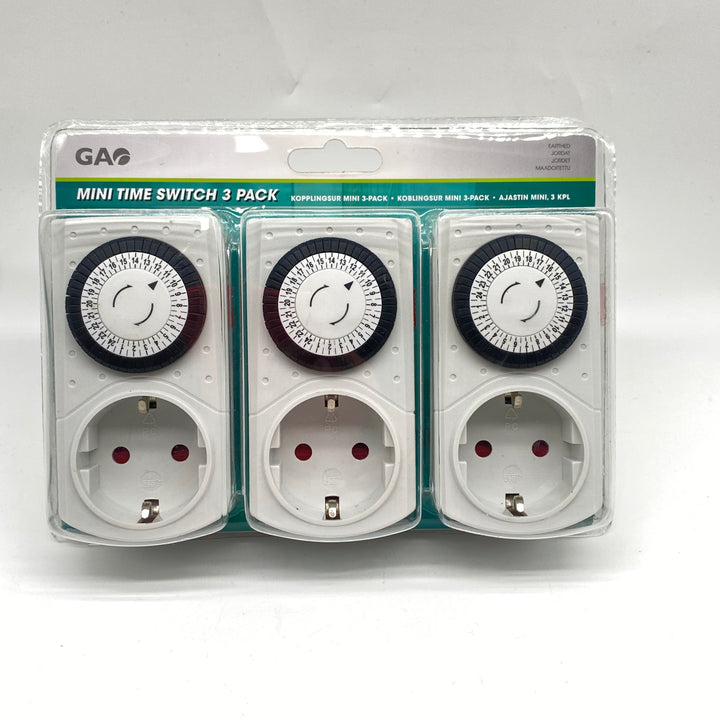 GAO 3-pack Mini Time Switch Nytt