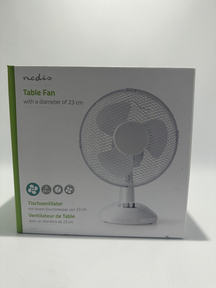 Nedis Classic Bordsfläkt - 23 cm - Vit