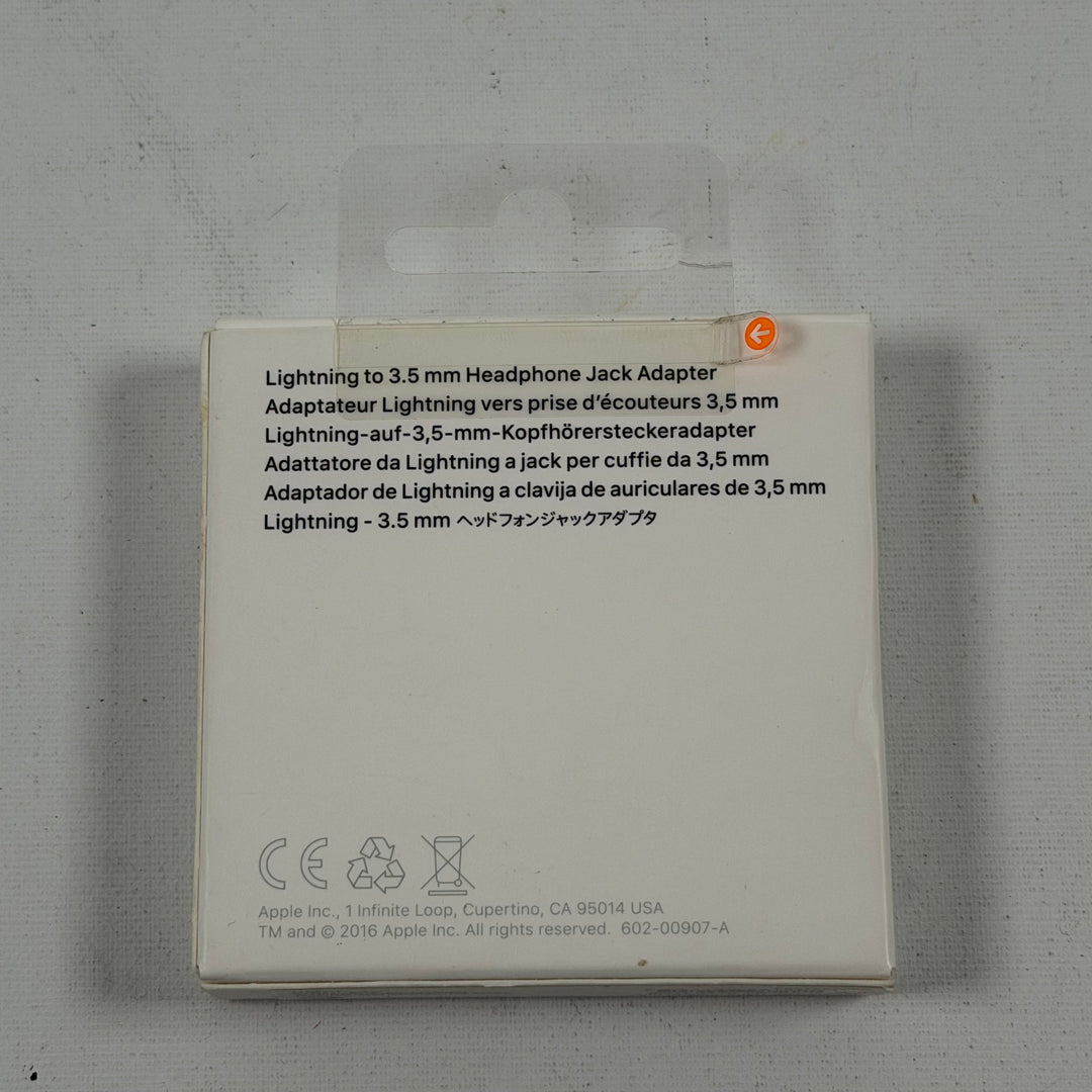 Apple Lightning till 3,5 mm Adapter Oanvänd