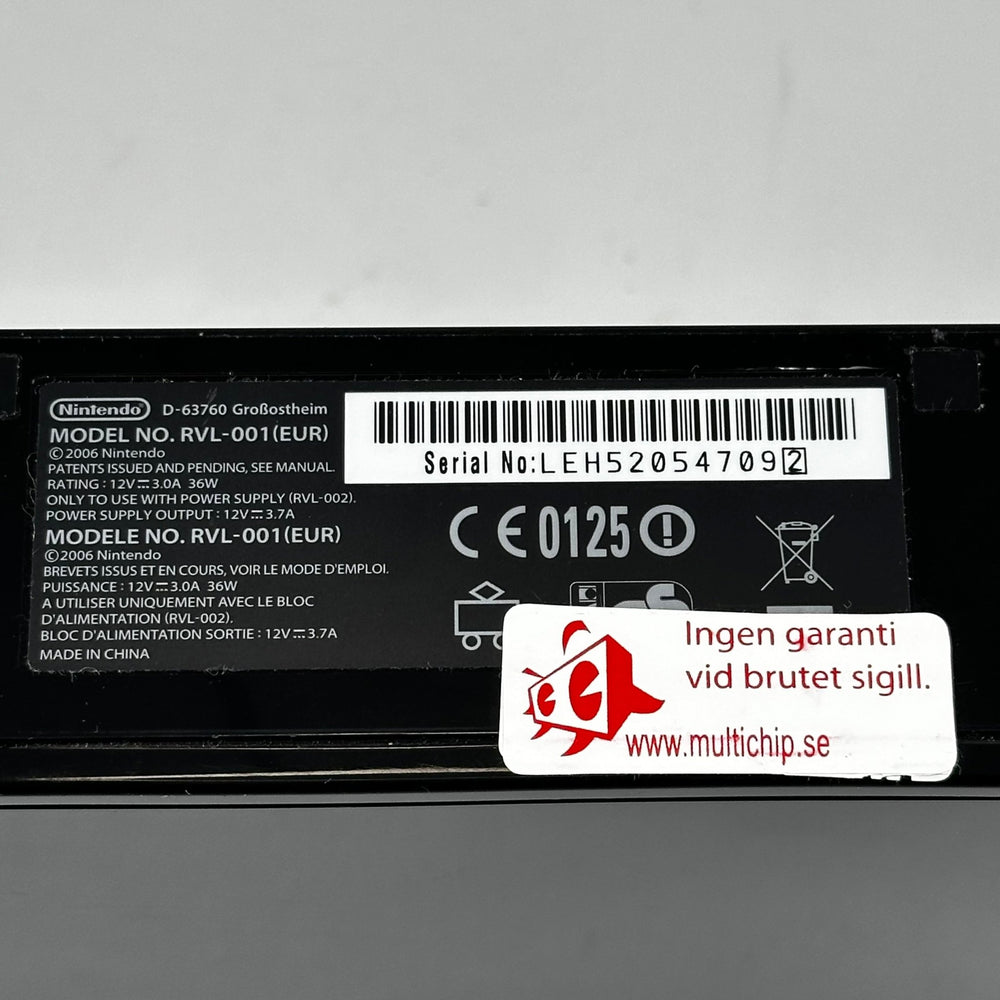 Svart Nintendo Wii Spelkonsol Retro - Homy Secondhand Online