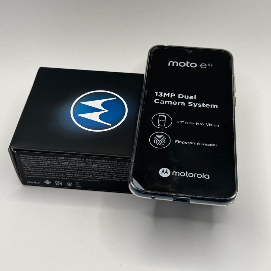 Motorola Moto E6s 13MP Dubbelkamera Svart - Homy Secondhand Online
