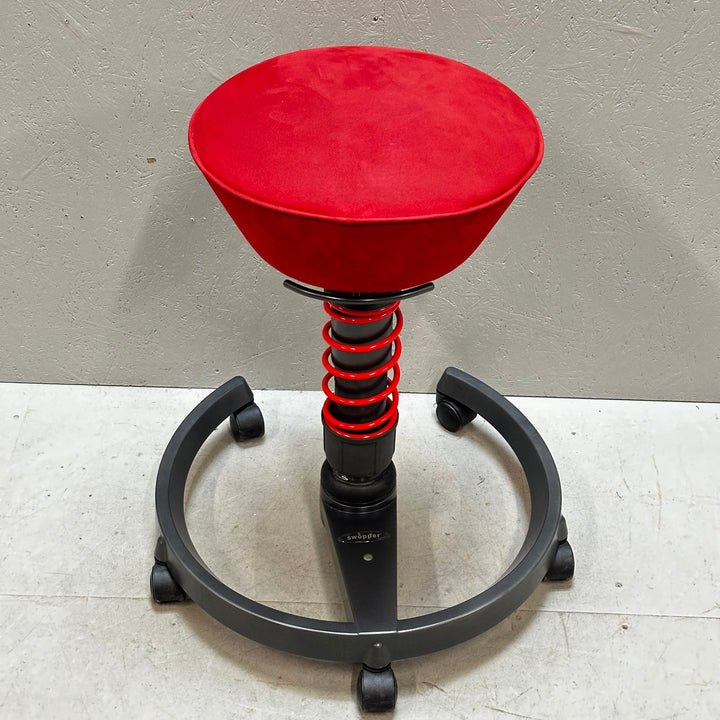 Ergonomisk röd Swopper kontorsstol begagnad