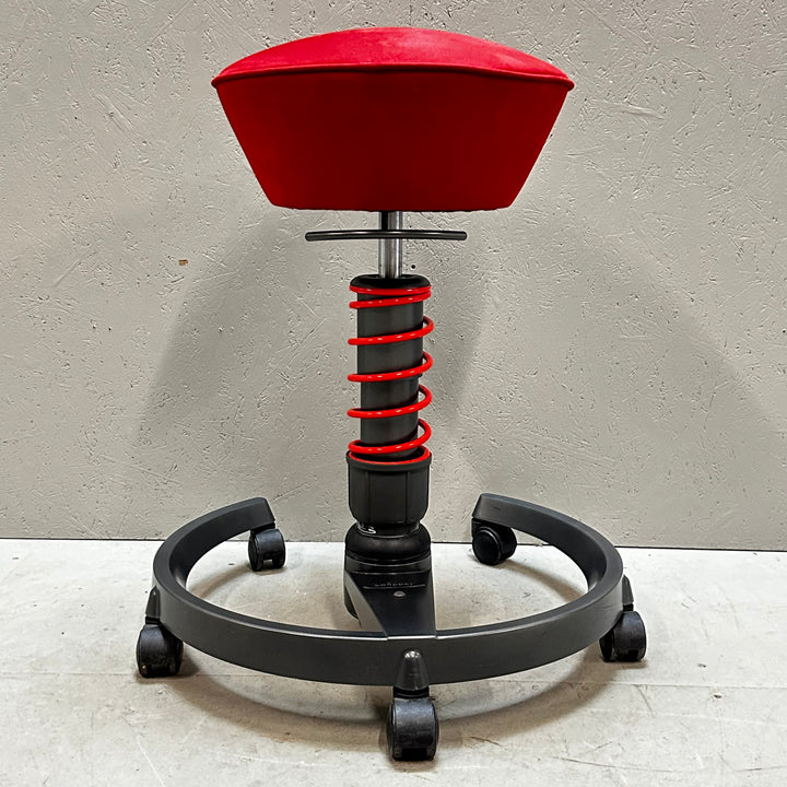 Ergonomisk röd Swopper kontorsstol begagnad