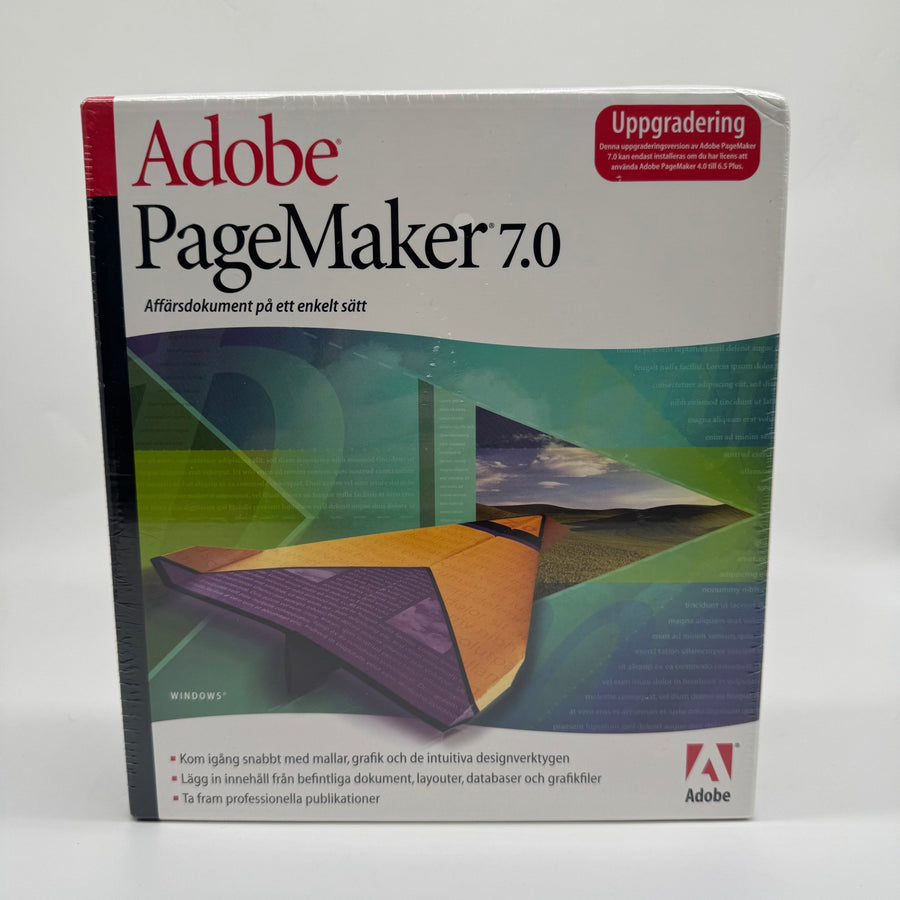 Adobe PageMaker 7.0 Uppgradering - Windows Kompatibel - Homy Secondhand Online