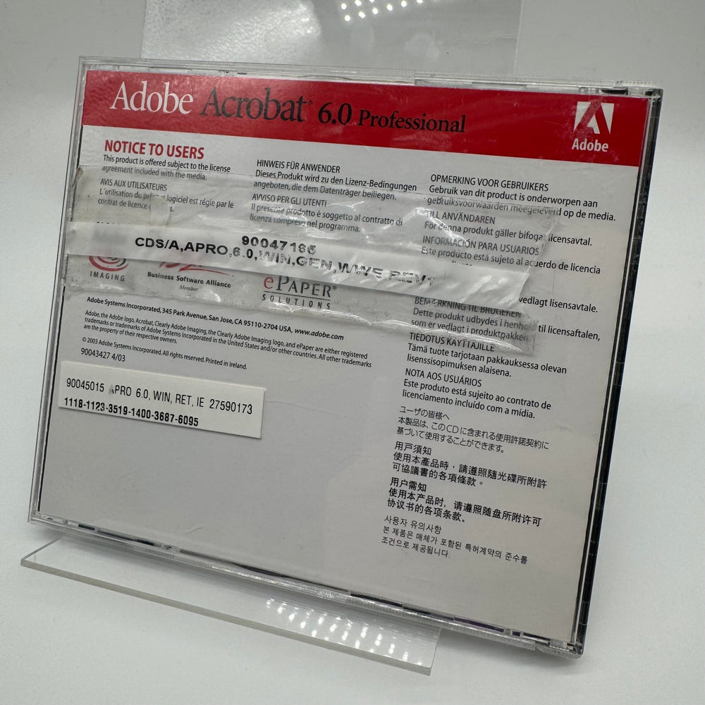 Adobe Acrobat 6.0 Professional CD - Begagnad - Homy Secondhand Online