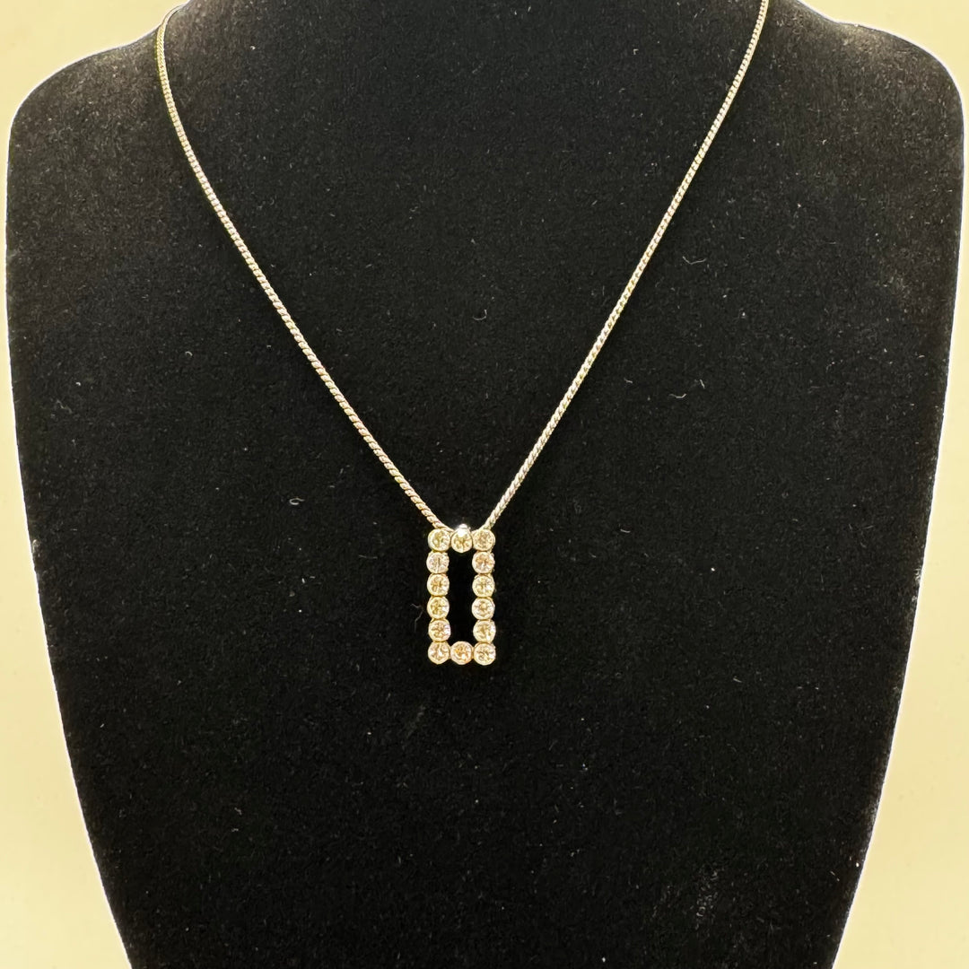 Elegant Hänge Halsband med Kristaller