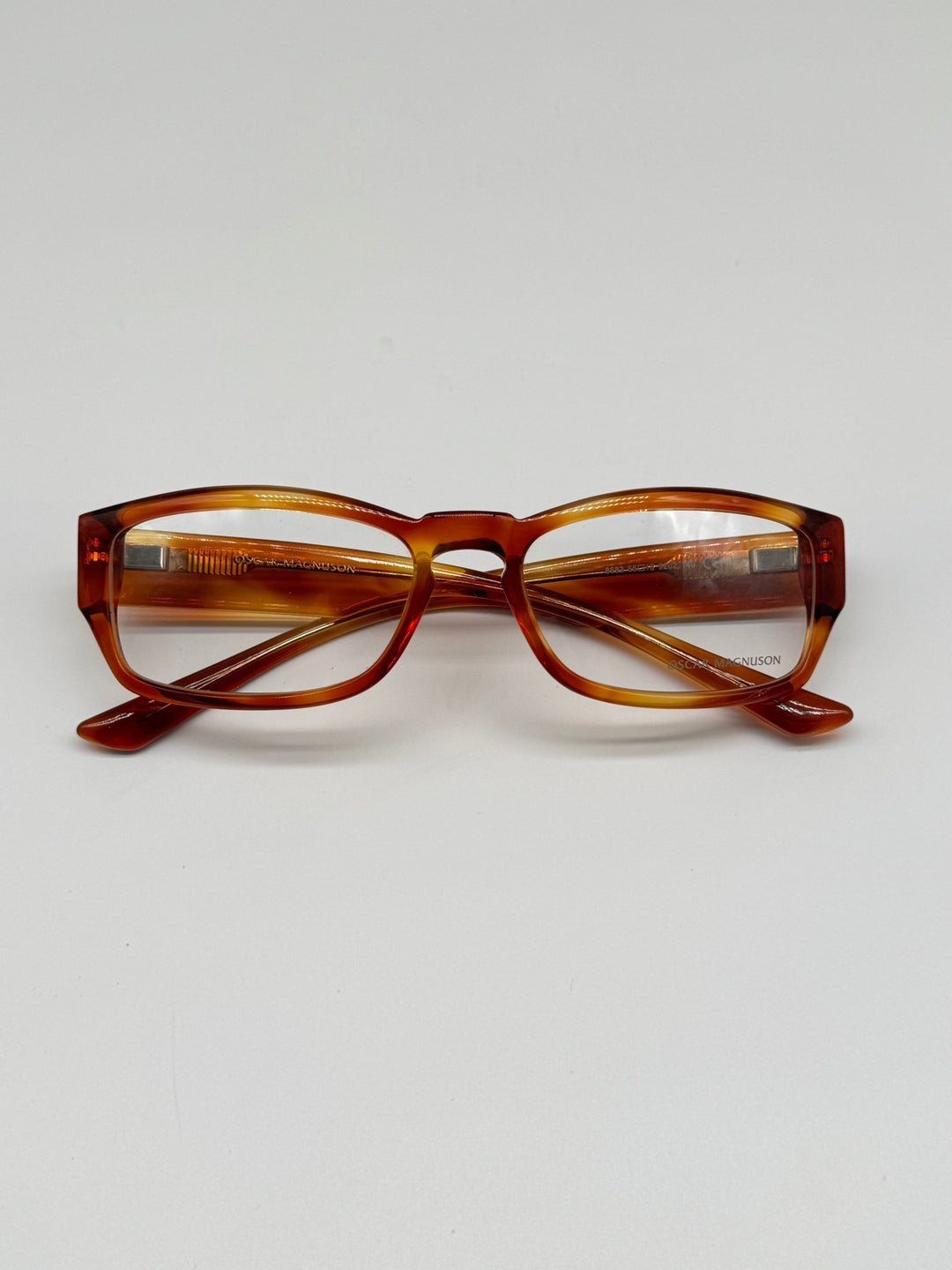 Bärnstensfärgade Retro Glasögon med Stil - Homy Secondhand Online