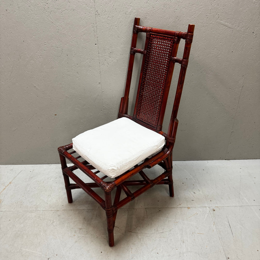 Retro rottingstol med klappfunktion tidigt 1900-tal