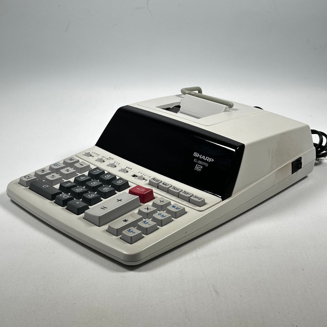 Retro Sharp EL - 2196 räknare med pappersutskrift - Homy Secondhand Online