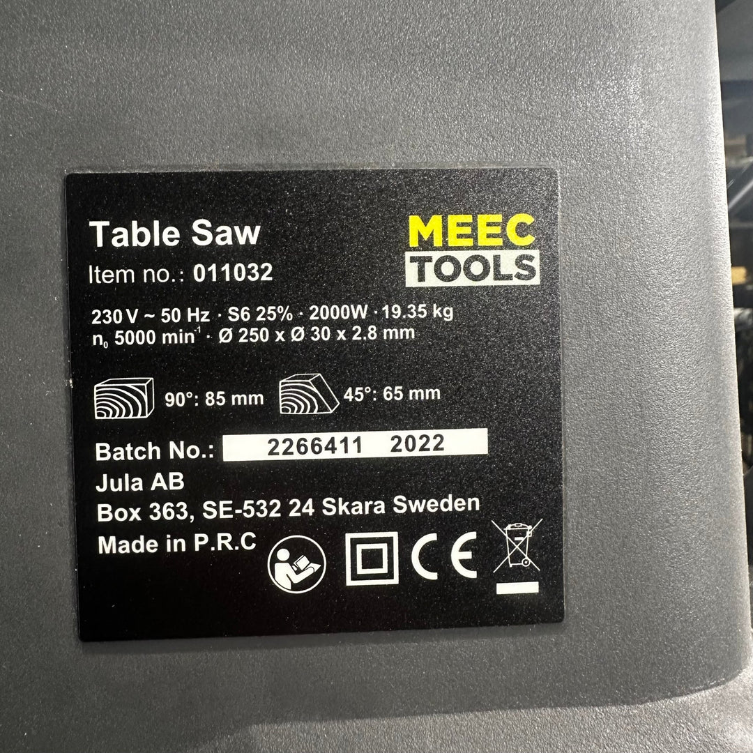 Robust Bordsåg med Dammsugningsfunktion från MEEC Tools - Homy Secondhand Online