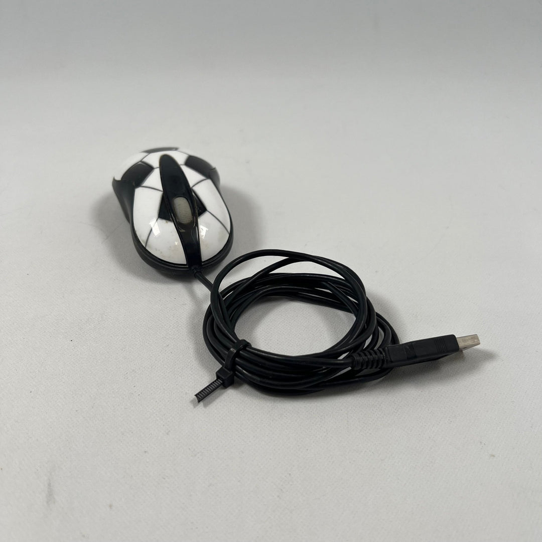 Svartvit Optisk Mus med USB - kabel - Homy Secondhand Online