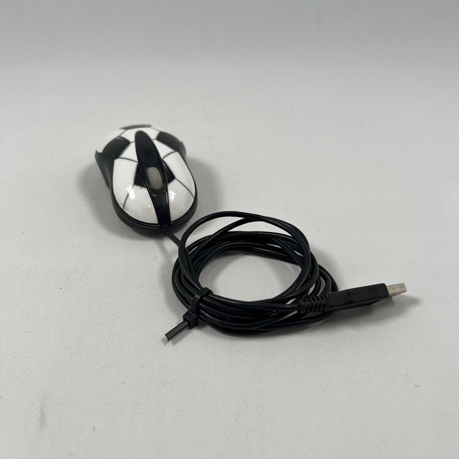 Svartvit Optisk Mus med USB - kabel - Homy Secondhand Online