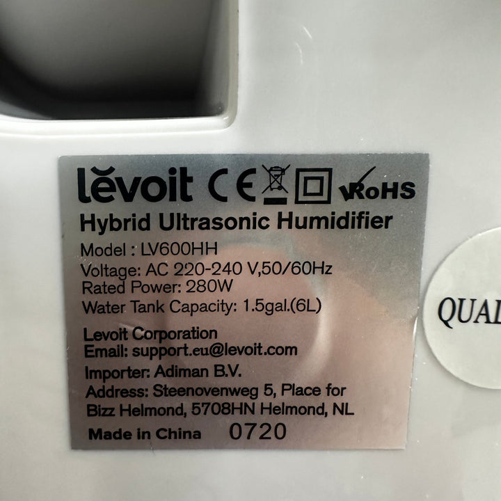 Ultraljudsluftfuktare - Levoit LV600HH - Homy Secondhand Online