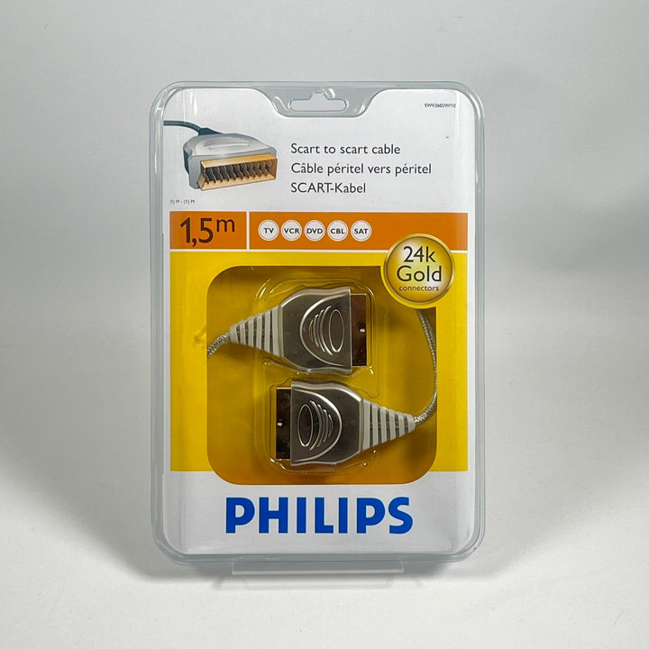Philips SCART - kabel med 24k guldanslutningar, 1,5 m - Homy Secondhand Online