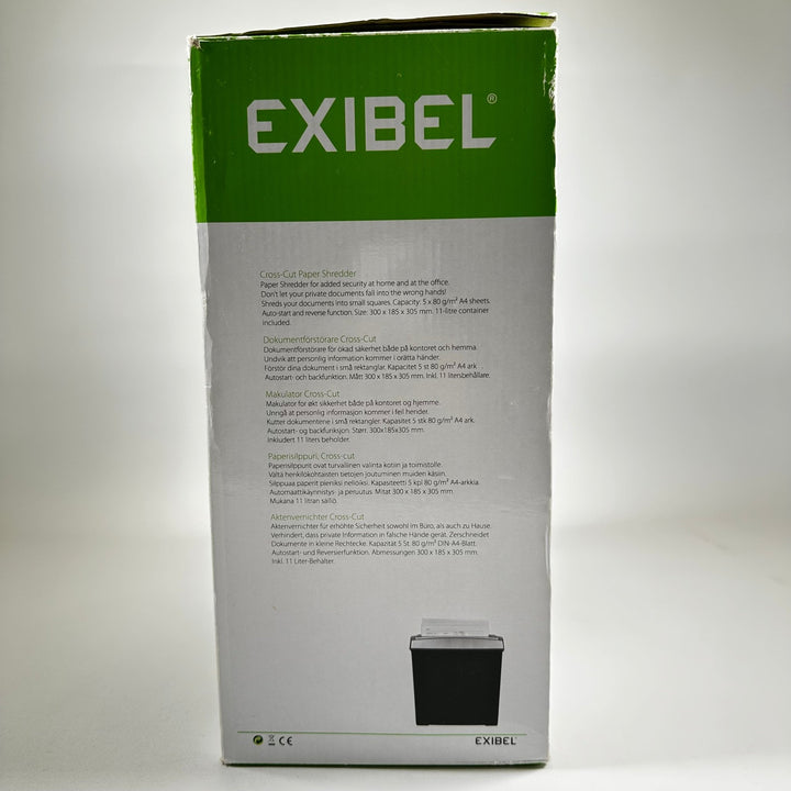 Exibel Cross - Cut Dokumentförstörare för Kontor - Homy Secondhand Online